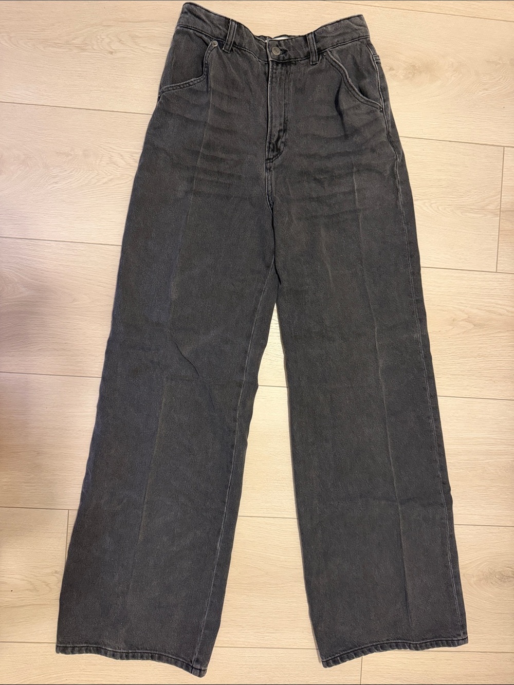 Reformation High-Rise Wide Leg Women's Jeans - Dark Gray